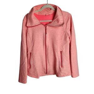 T By Talbots Womens Full Zip jacket, measures Sz L missing brand/size tag pink